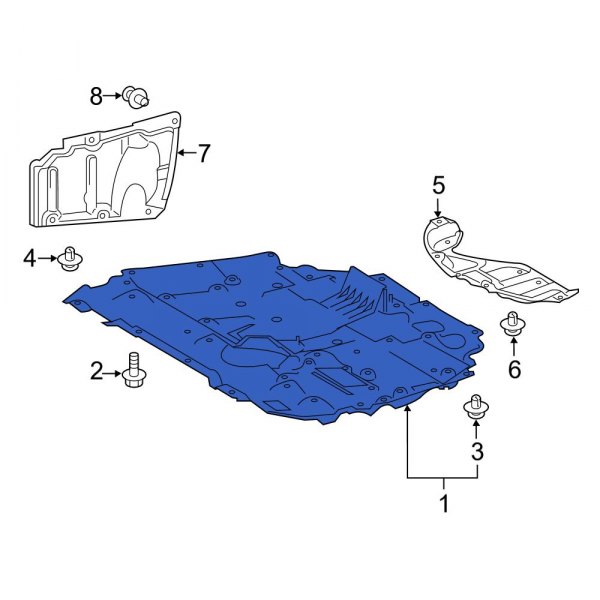 Radiator Support Splash Shield