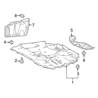 Toyota OE - Radiator Support - Splash Shields