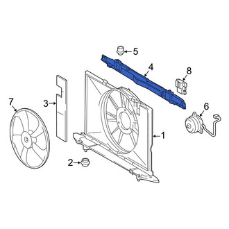 Toyota OE - Front Upper Engine Cooling Fan Shroud