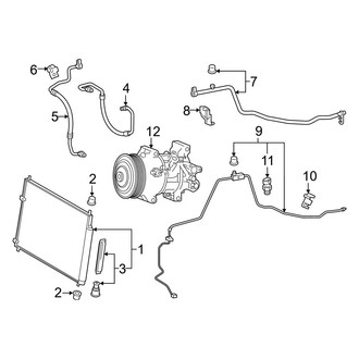 Toyota OE - Air Conditioner & Heater - Condenser, Compressor & Lines