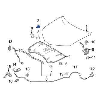 Toyota OE - Hood Panel Clip