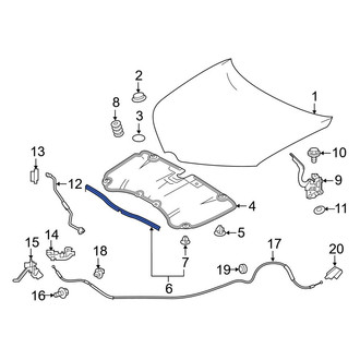 Toyota OE - Front Hood Seal