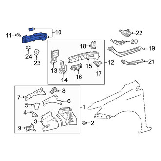 Toyota OE - Front Left Outer Frame Side Member