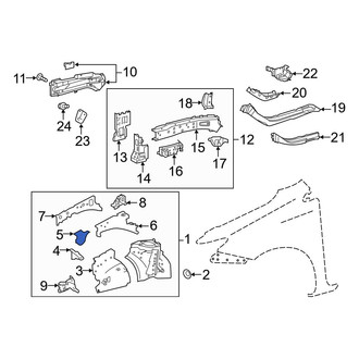 Toyota OE - Front Right Fender Apron Reinforcement