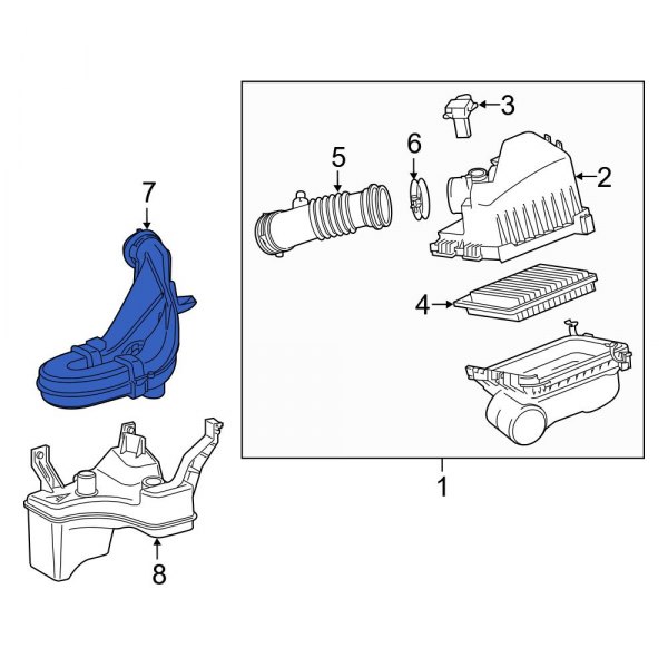 Engine Air Intake Hose