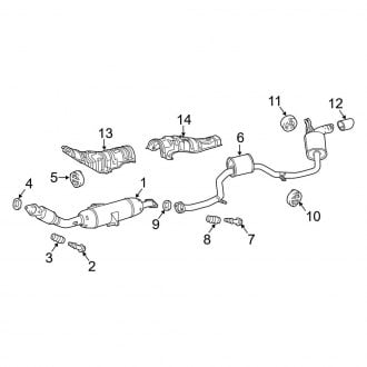 2017 Toyota Corolla iM OEM Exhaust Parts - Systems, Tips | CARiD