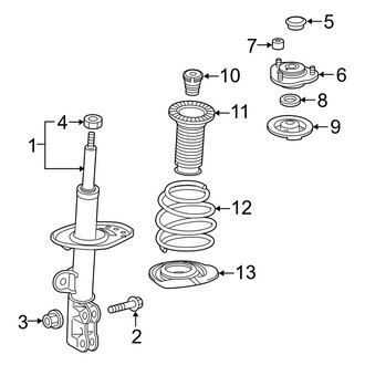 Toyota OE - Front Suspension - Struts & Components
