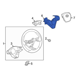 Toyota OE - Steering Wheel Radio Controls