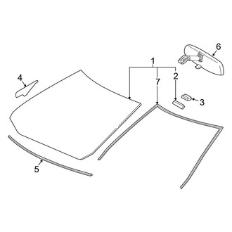Toyota OE - Windshield - Glass