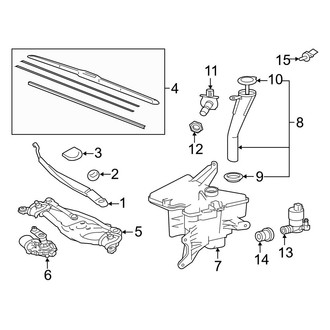 Toyota OE - Windshield - Wiper & Washer Components