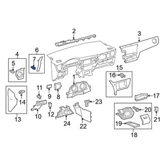 Toyota OE - Instrument Panel Molding Clip