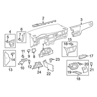 Toyota OE - Instrument Panel Components