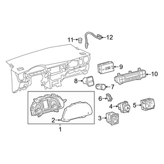 Toyota OE - Instrument Panel - Cluster & Switches