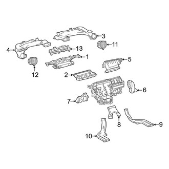 Toyota OE - Instrument Panel - Ducts