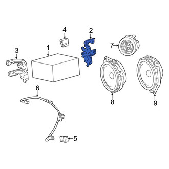 Toyota OE - Right Radio Bracket