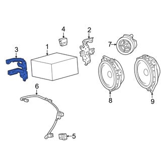 Toyota OE - Left Radio Bracket