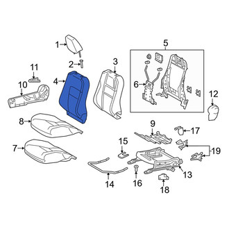 Toyota OE - Front Right Seat Back Cushion Cover