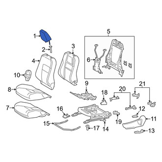 Toyota OE - Front Left Headrest