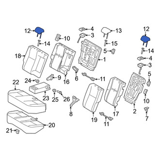 Toyota OE - Rear Outer Headrest