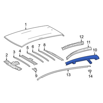 Toyota OE - Left Outer Roof Side Rail