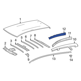 Toyota OE - Left Inner Roof Side Rail
