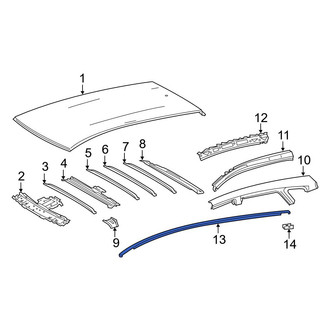 Toyota OE - Roof Drip Molding