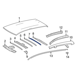 Toyota OE - Rear Roof Bow