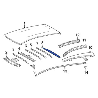 Toyota OE - Rear Roof Header Panel