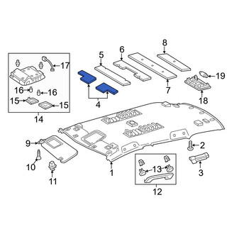 Toyota OE - Front Headliner Insulator