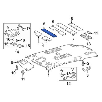 Toyota OE - Center Front Headliner Insulator