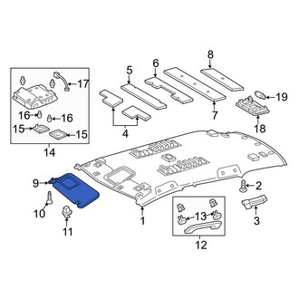 Toyota OE - Left Sun Visor