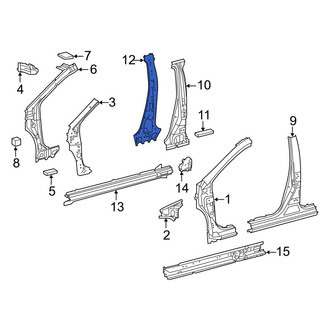 Toyota OE - Left Inner Body B-Pillar