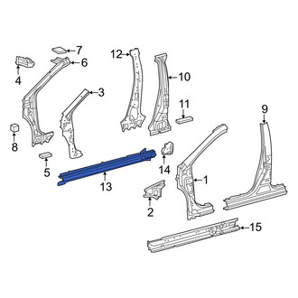 Toyota OE - Left Rocker Panel Reinforcement