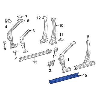 Toyota OE - Left Inner Rocker Panel