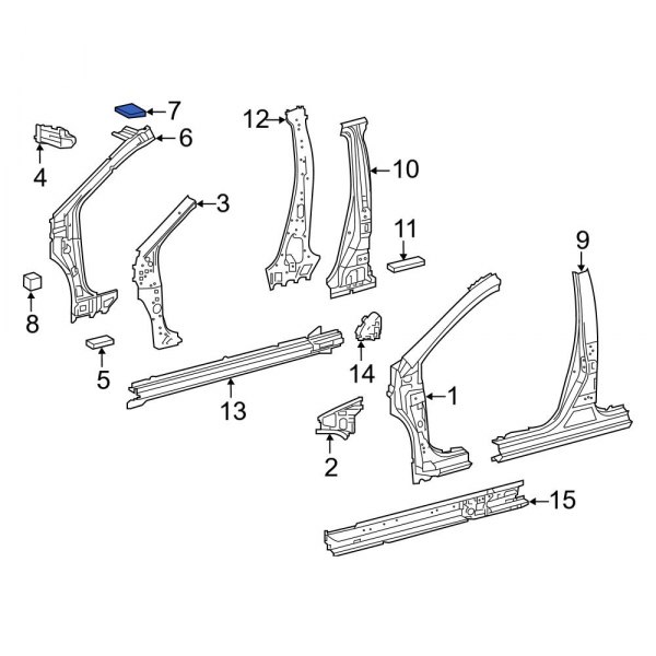 Body A-Pillar Reinforcement Plate