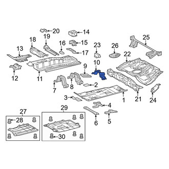 Toyota OE - Rear Parking Brake Handle Assembly Bracket