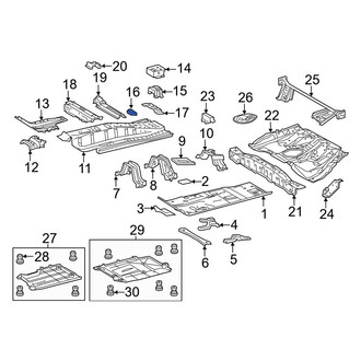 Toyota OE - Parking Brake Handle Assembly Bracket
