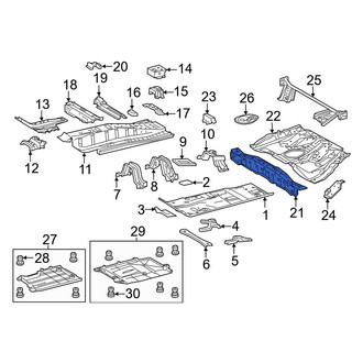Toyota OE - Front Floor Pan Crossmember