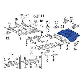Toyota OE - Rear Floor Pan