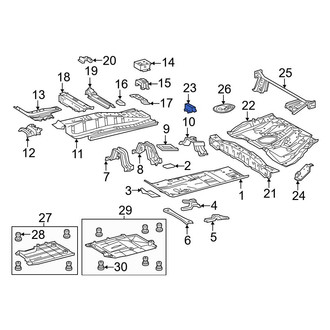 Toyota OE - Front Left Seat Track Reinforcement
