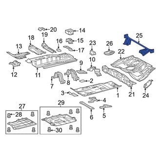 Toyota OE - Rear Floor Pan Crossmember