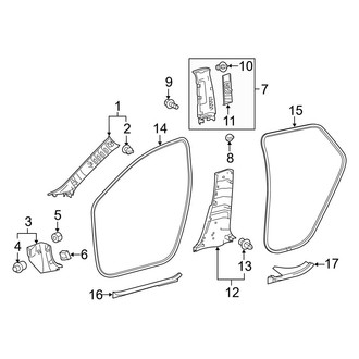 Toyota OE - Pillars, Rocker & Floor - Interior Trim