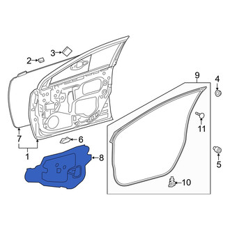 Toyota OE - Front Right Door Water Deflector