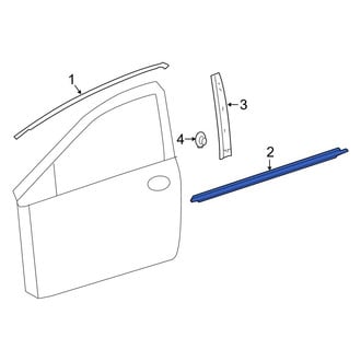 Toyota OE - Front Left Door Belt Molding