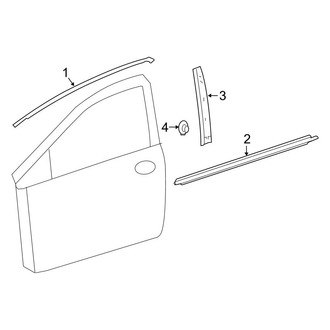Toyota OE - Front Door - Exterior Trim