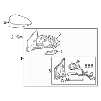 Toyota OE - Front Door - Outside Mirrors