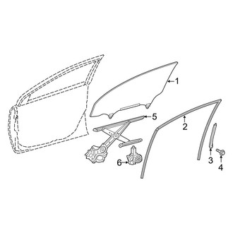 Toyota OE - Front Door - Glass & Hardware