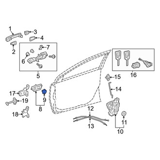 Toyota OE - Front Interior Door Handle Screw Cap