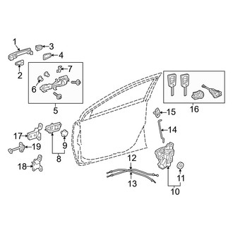 Toyota OE - Front Door - Lock & Hardware
