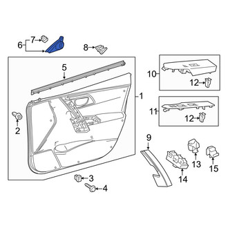 Toyota OE - Front Left Door Mirror Trim Ring